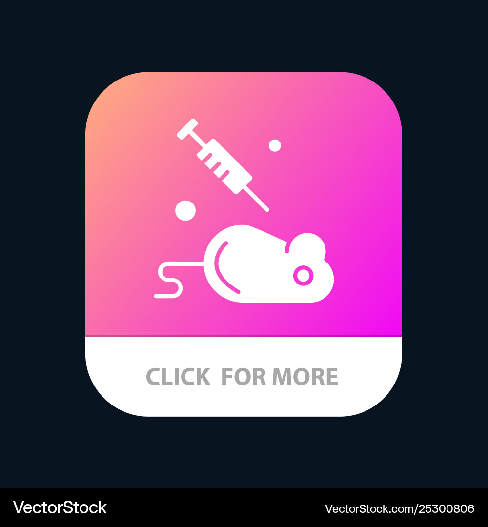 Experiment laboratory mouse science mobile app Experiment laboratory mouse science mobile app vector image