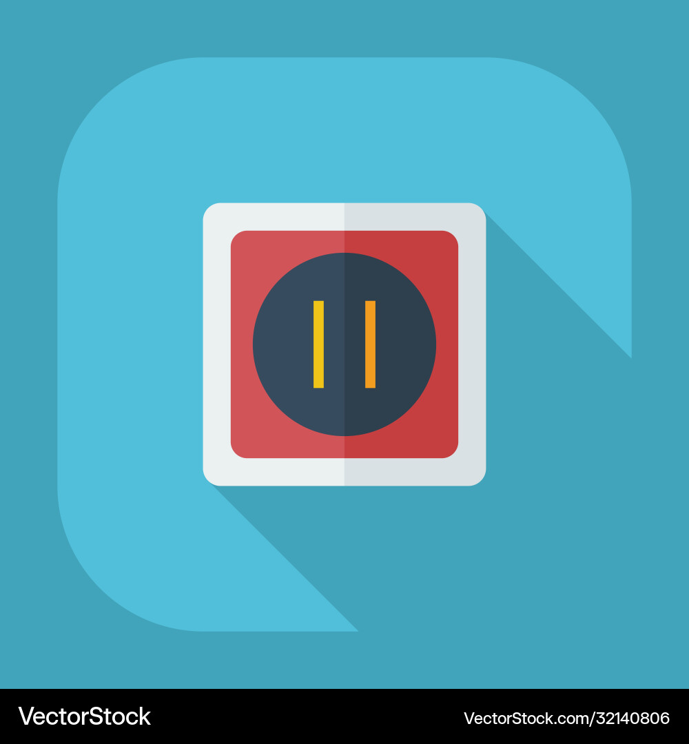 Flat modern design with shadow icons socket Flat modern design with shadow icons socket vector image