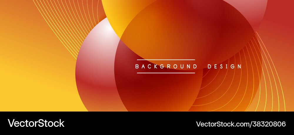 Gradient circles with shadows techno Gradient circles with shadows techno vector image