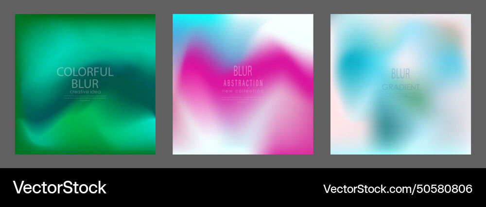 Gradient colorful blur background for the title Vector Image