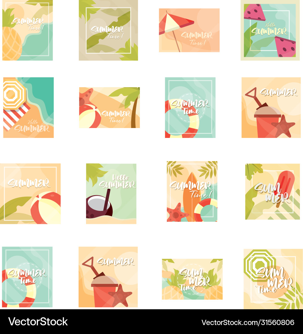 Hallo Sommer Banner Saison Urlaub Reise Hallo Sommer Banner Saison Urlaub Reise vektorbild