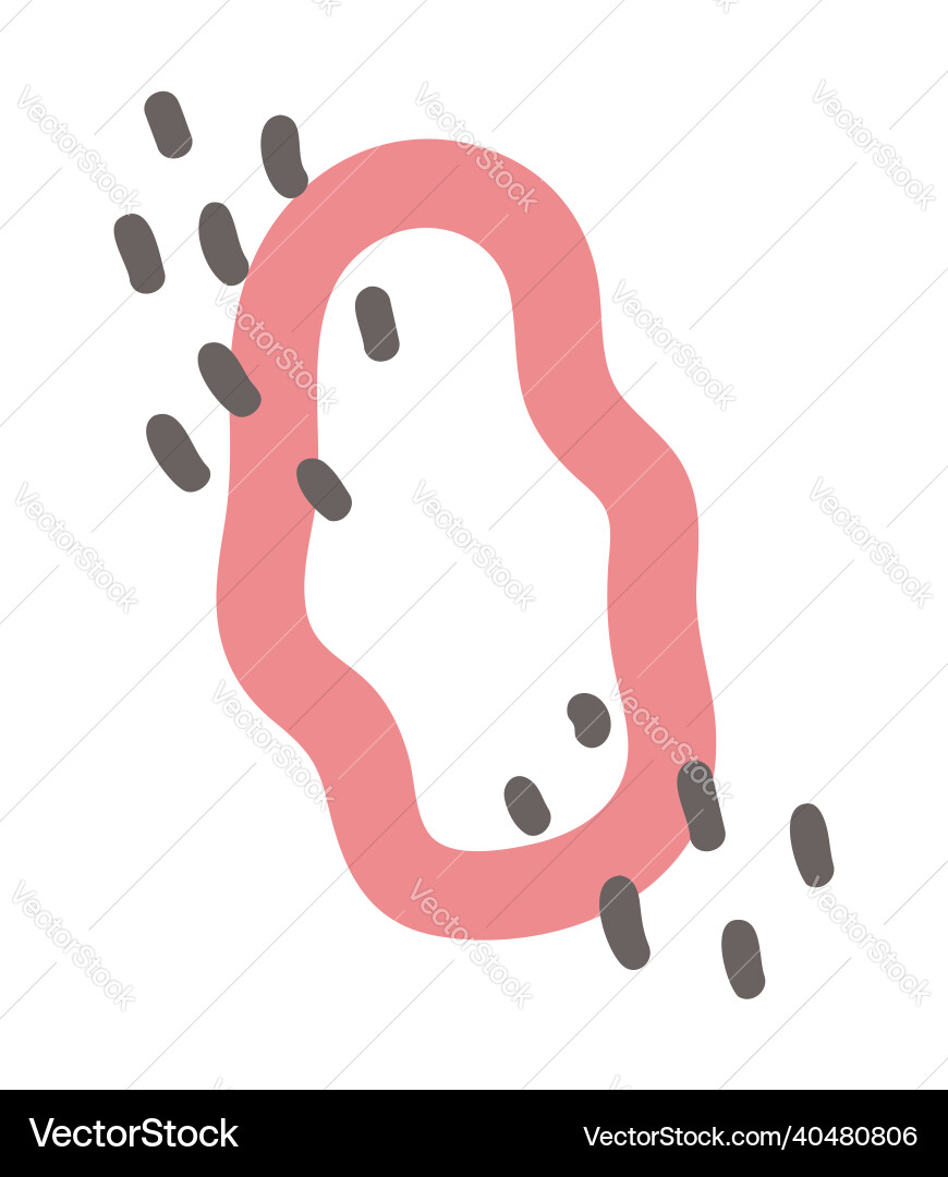 Isolated element abstract frame vector image