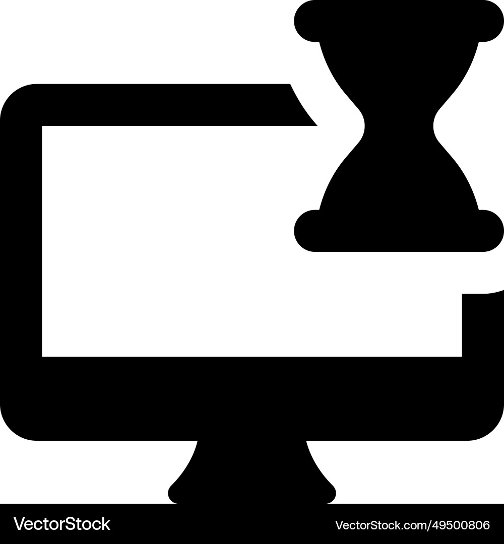 Process of accessing file on a desktop vector image