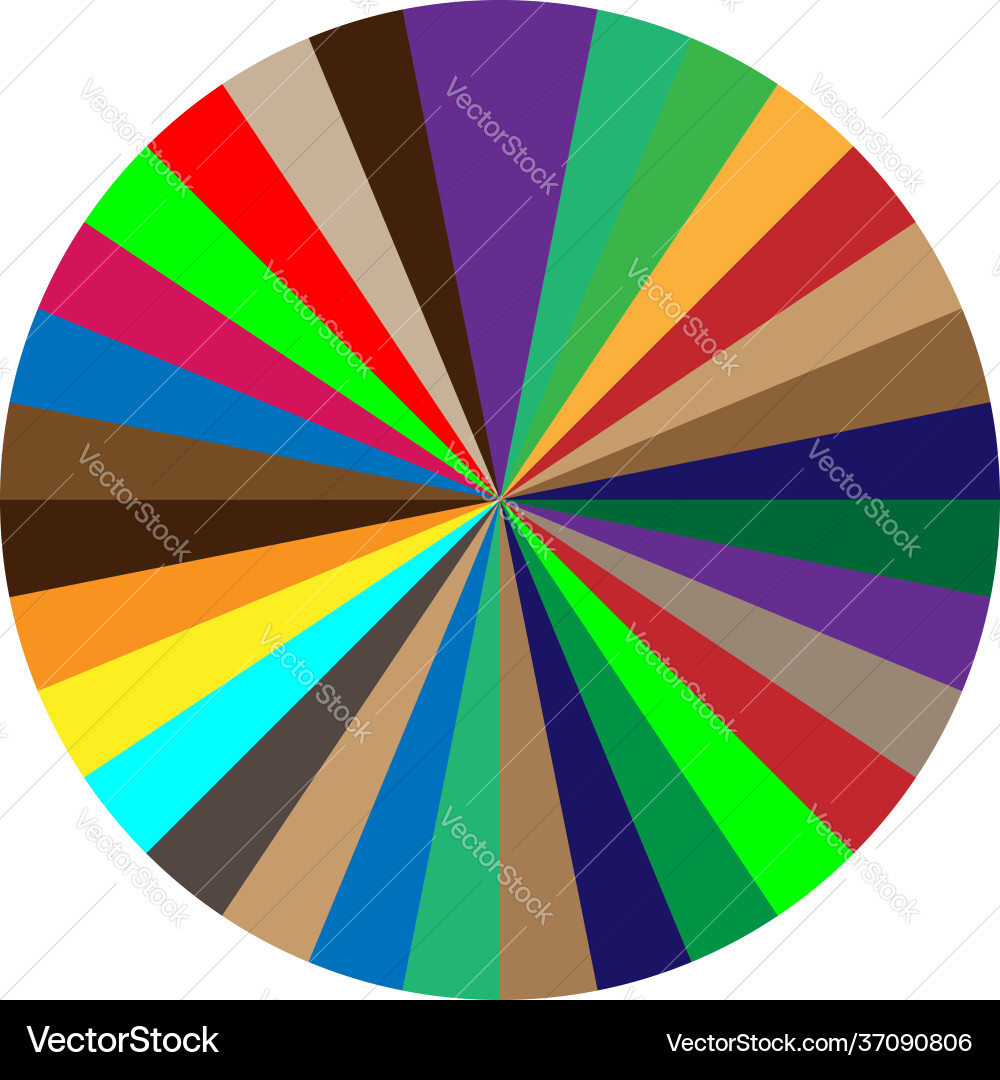 Segmented circle pie graph chart infographics Segmented circle pie graph chart infographics vector image