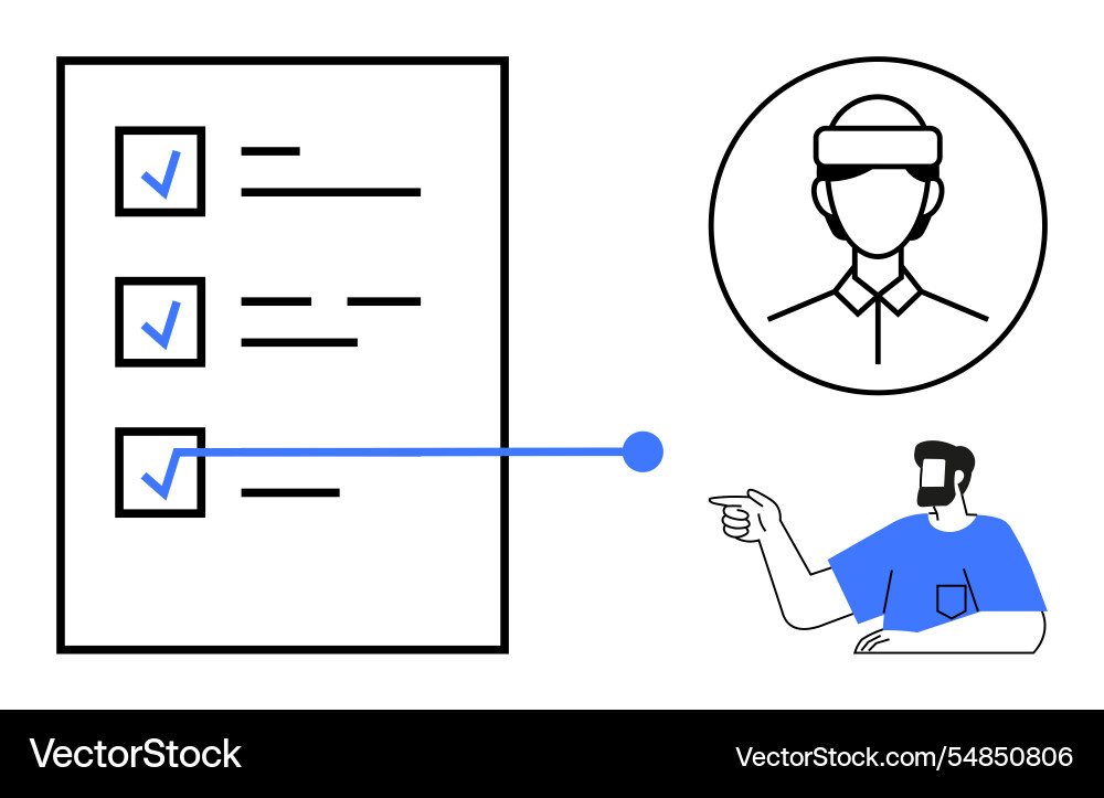 Task completion and team coordination concept Vector Image