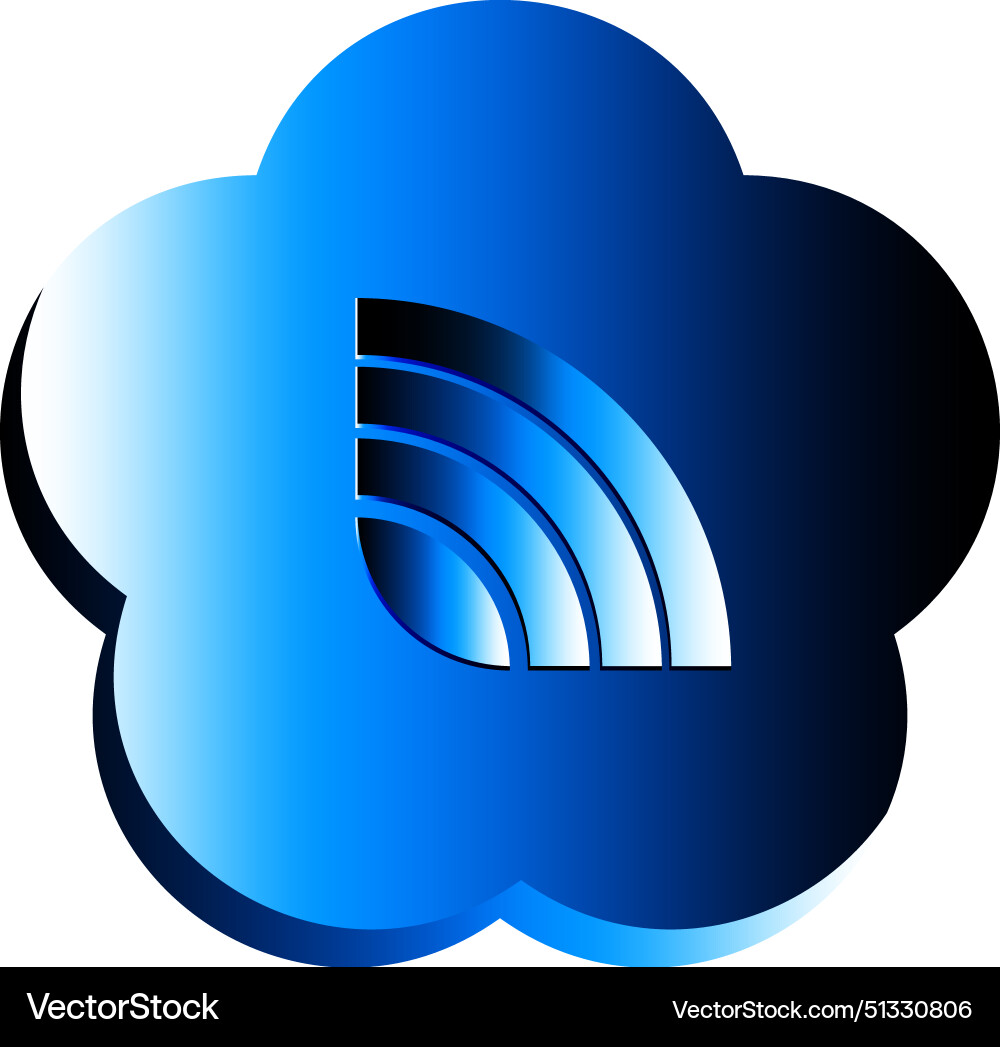 Wifi icon symbol signal network connected Wifi icon symbol signal network connected vector image