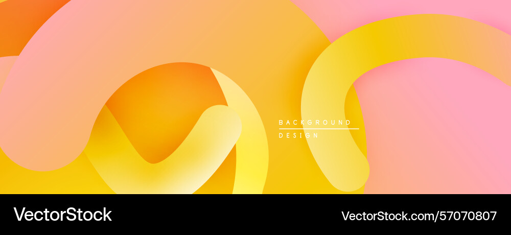 Abstract background features flowing ribbons soft vector image