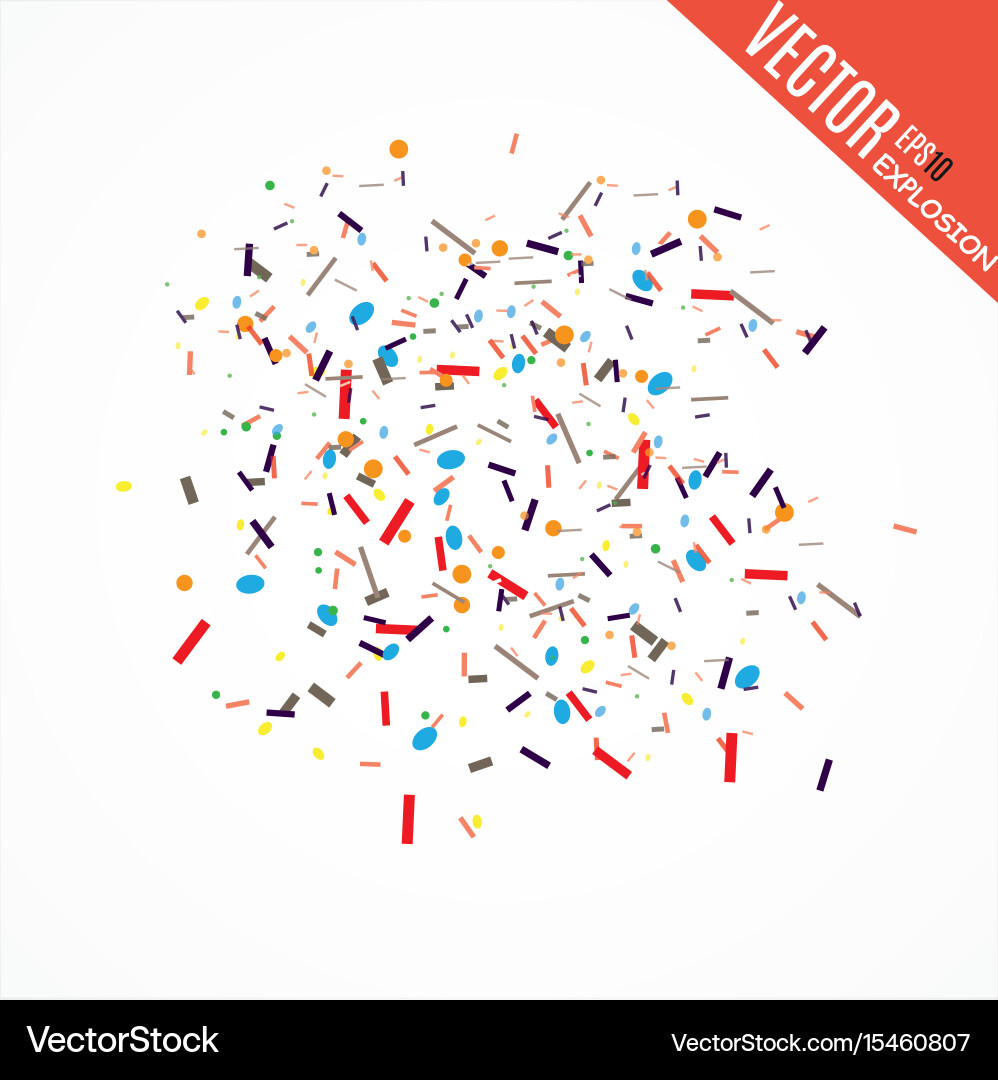 Abstract background with many falling tiny vector image