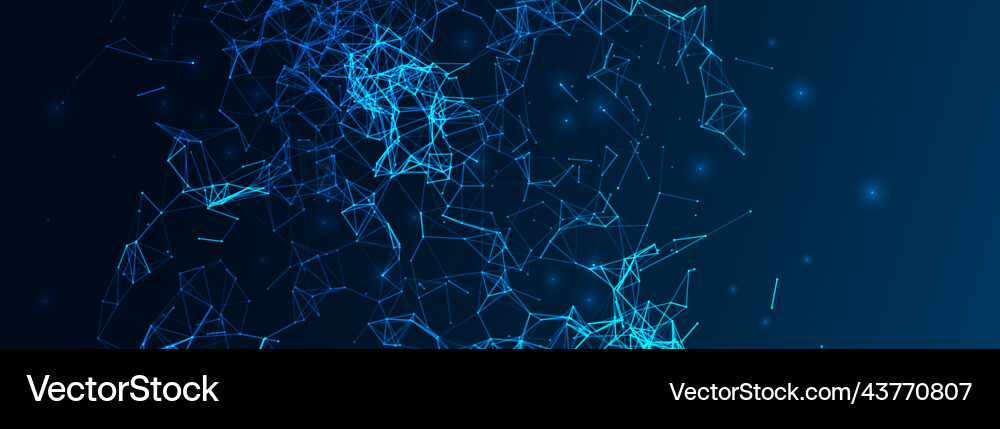 Abstract polygonal background with connecting Vector Image