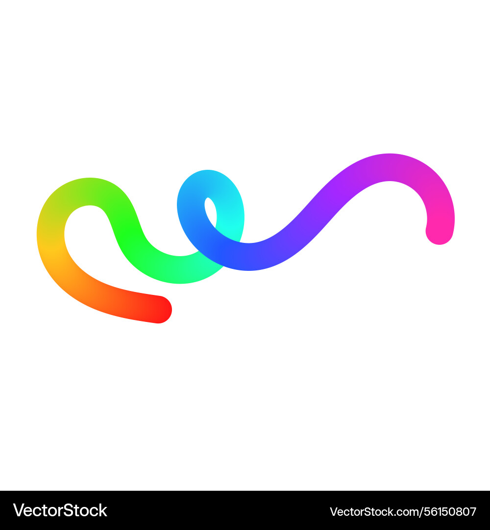 Abstract wavy gradient background with colorful Vector Image