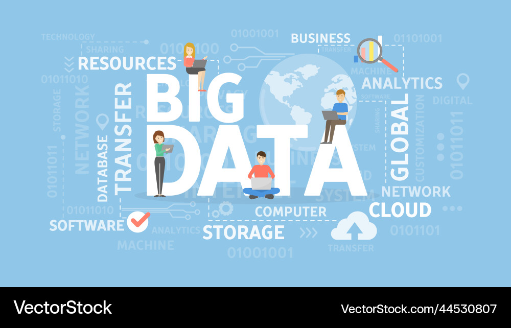 Big data Vector Image