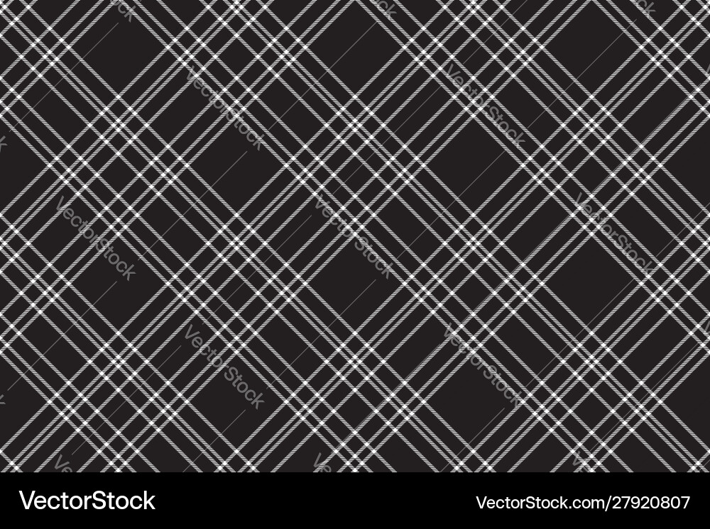Black Check Pattern - Diagonal vector image