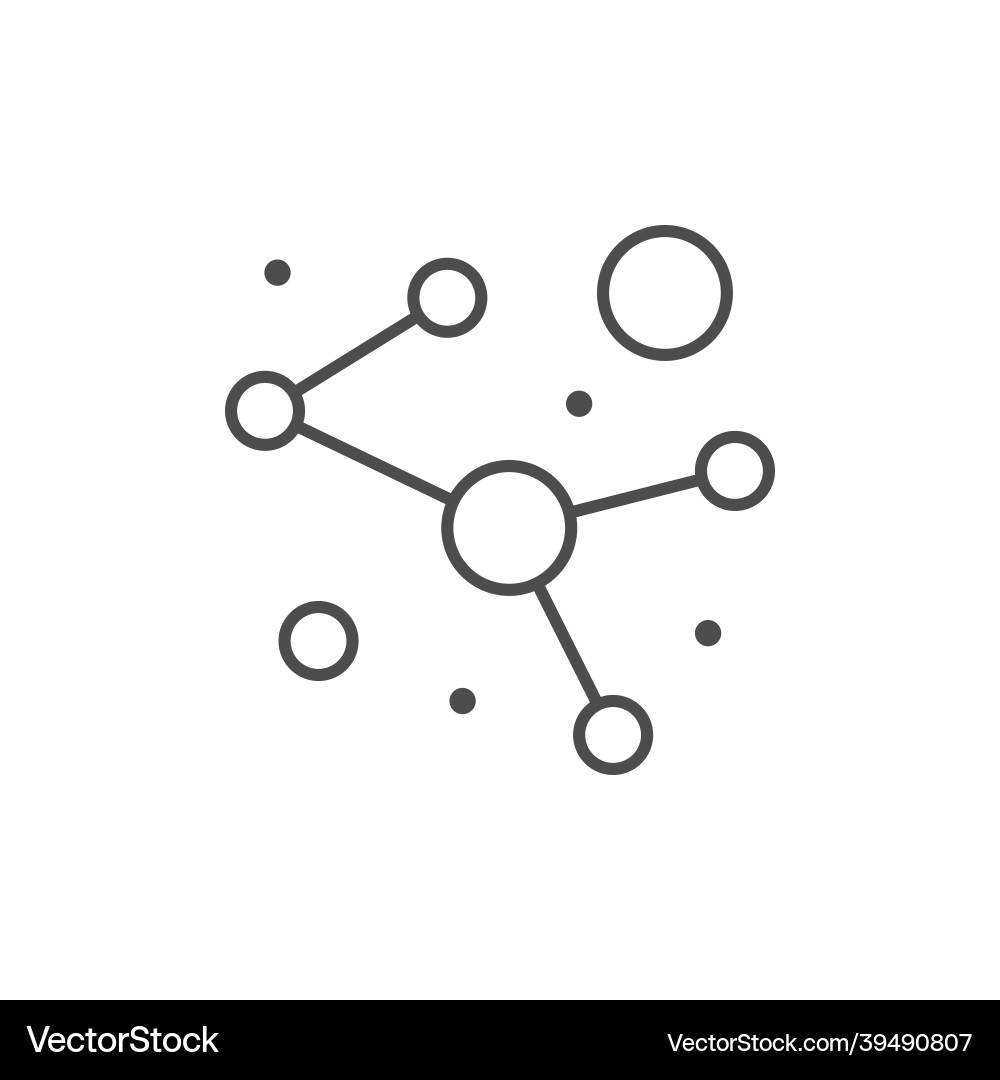 Data analytics line outline icon Data analytics line outline icon vector image
