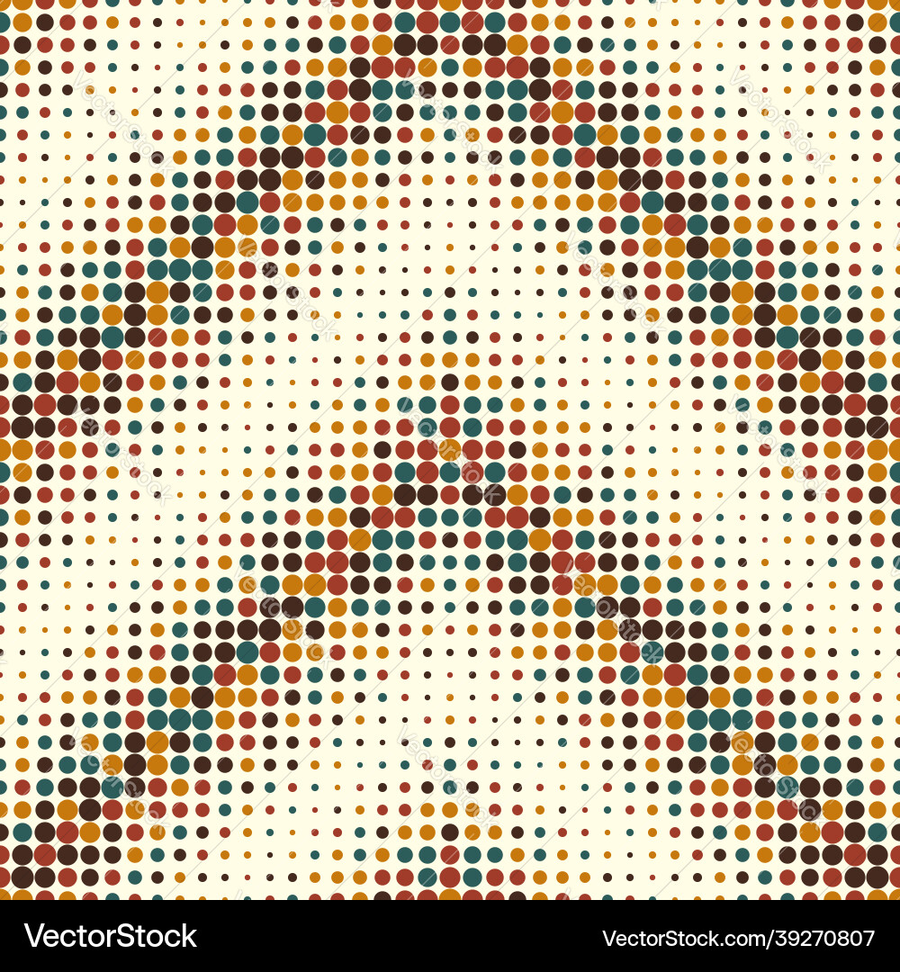 Diagonal Halftone Dot Pattern vector image
