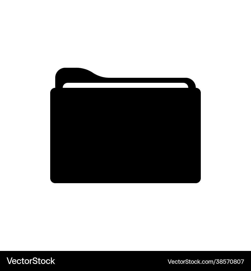 Folder icon data Folder icon data vector image