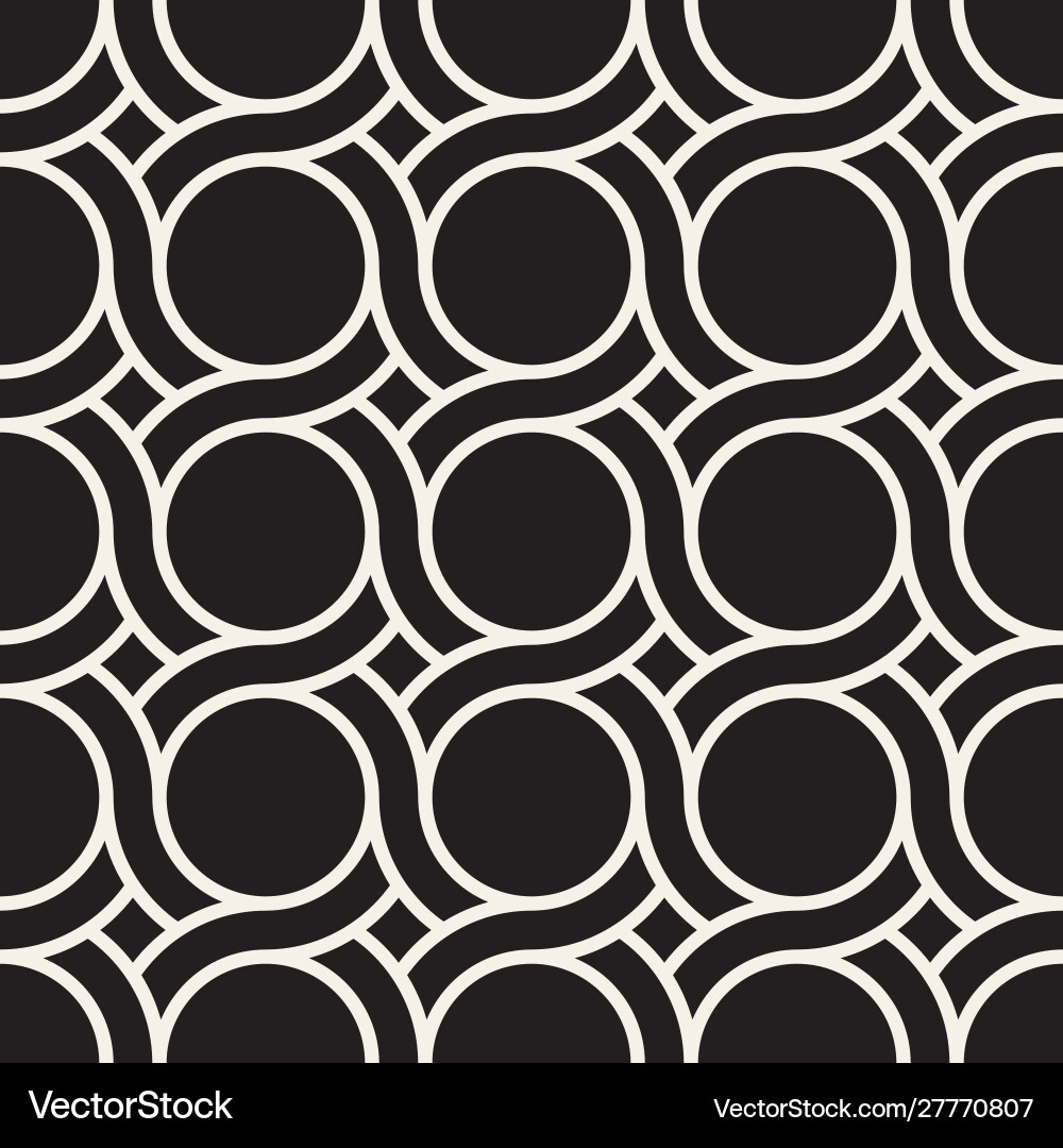 Geometric Line Pattern - Abstract Tiling Vector Image