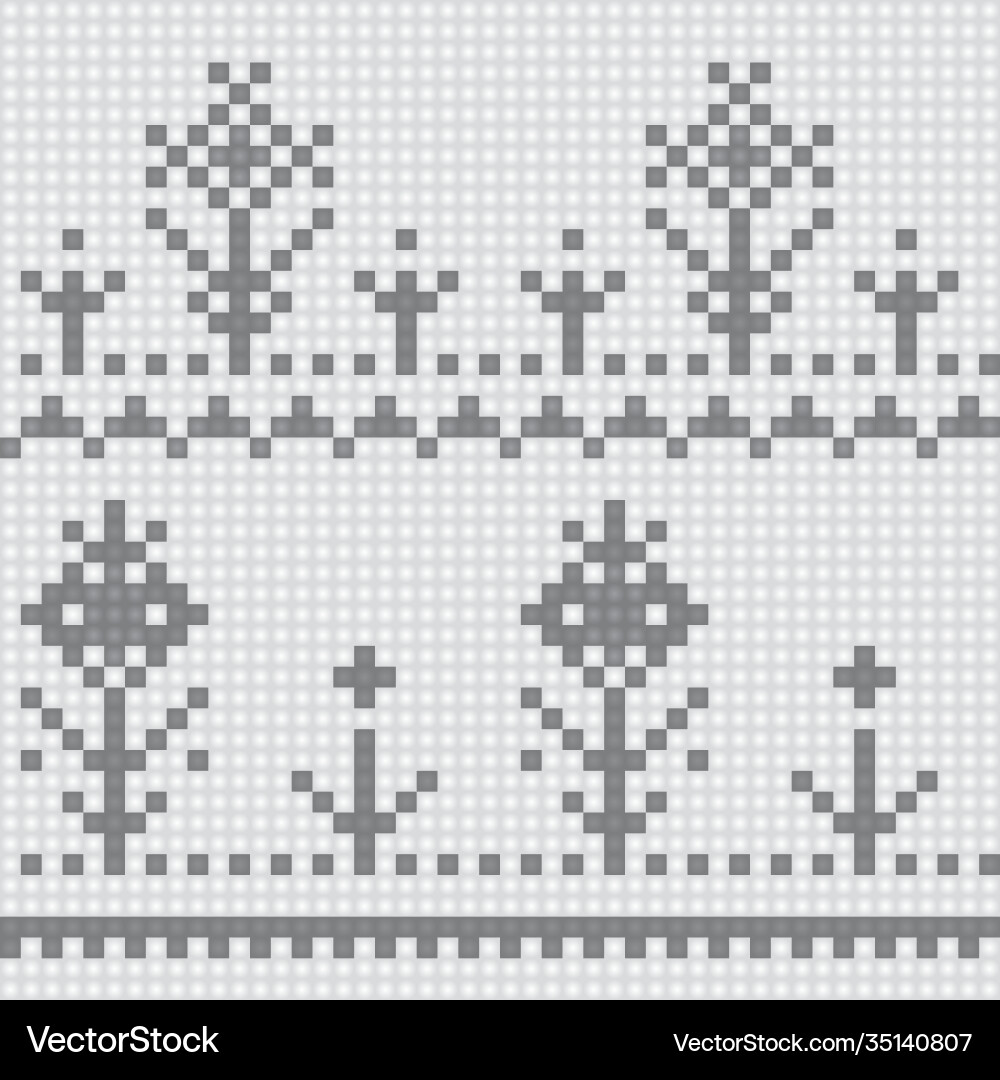 Geometrical seamless knitting scheme pattern Geometrical seamless knitting scheme pattern vector image