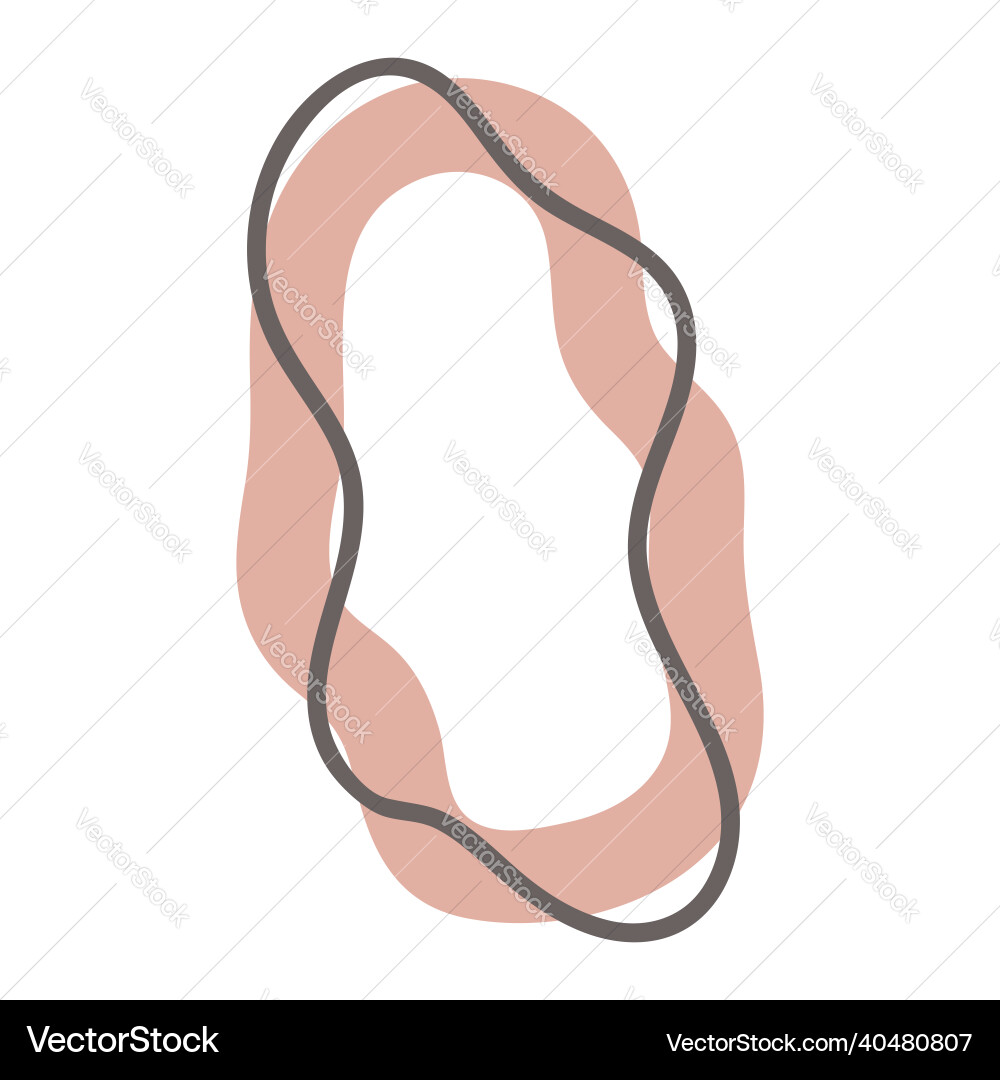 Isolated element abstract frame vector image