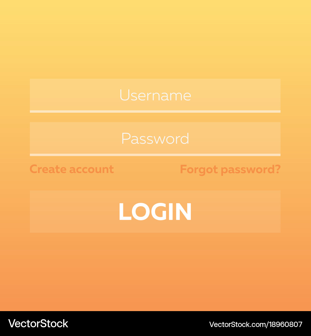 Material design ui ux and gui layout with login Vector Image