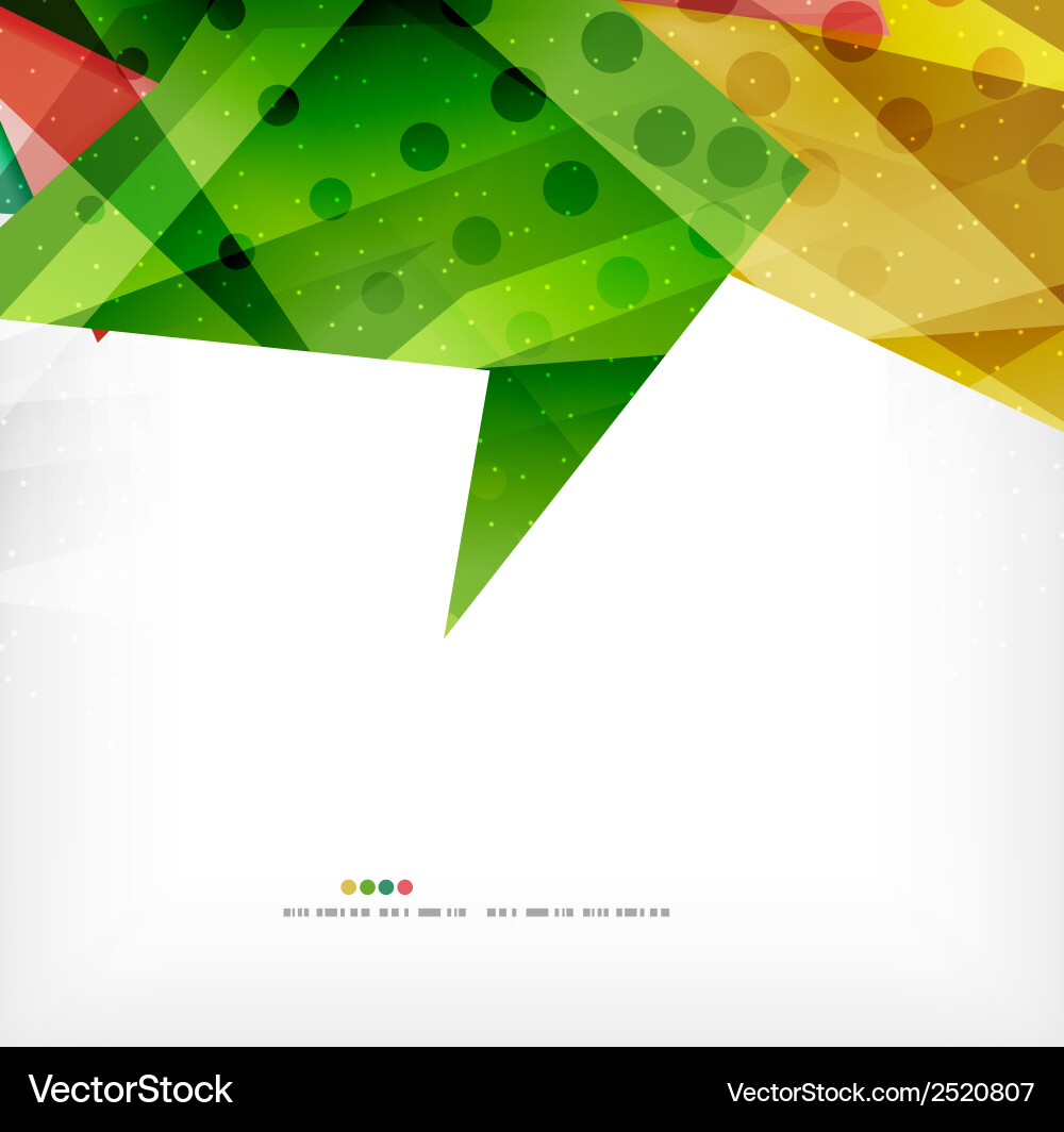Modern 3d abstract shapes on white layout Vector Image