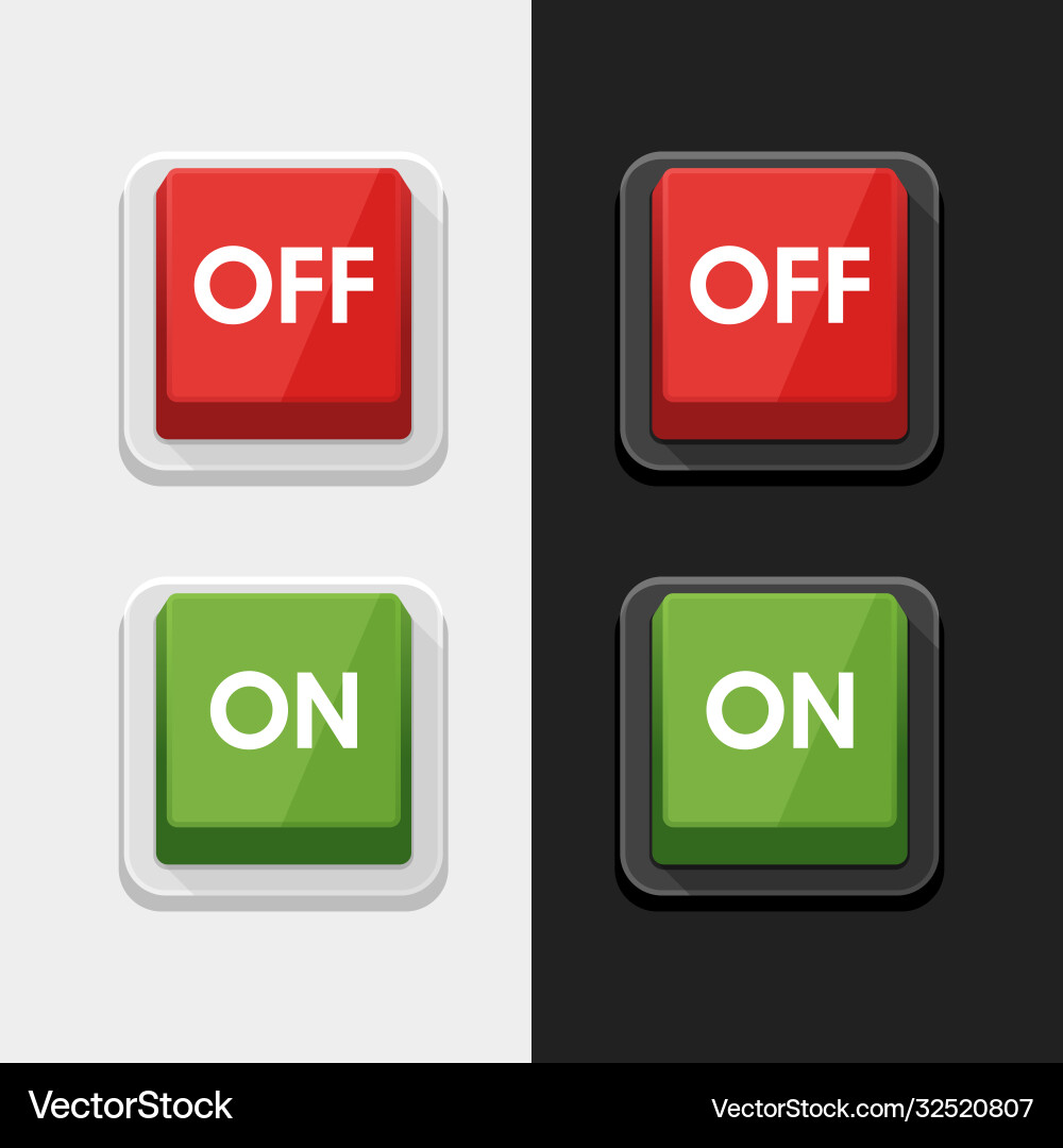 On - off switch power button symbol icon design On - off switch power button symbol icon design vector image