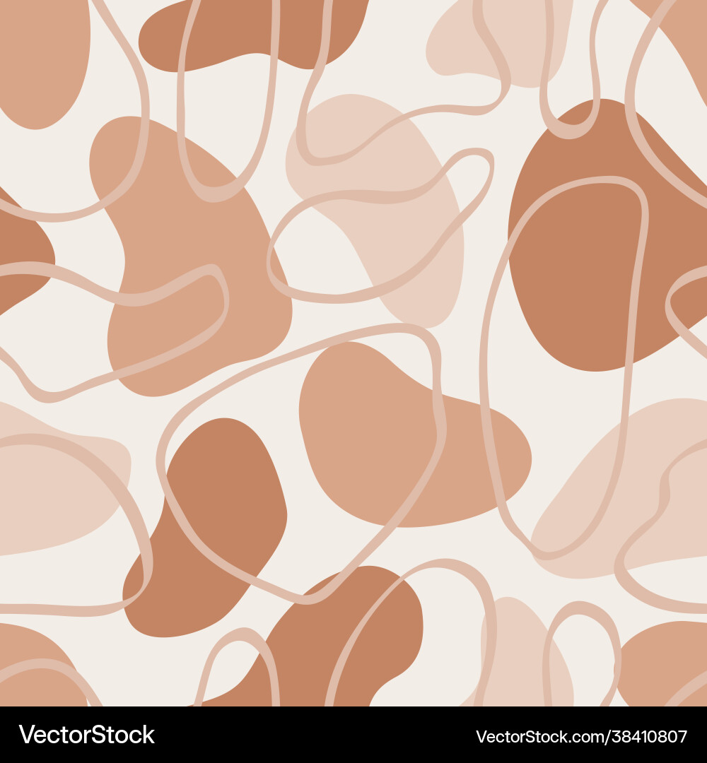 Organic shapes seamless pattern with lines Organic shapes seamless pattern with lines Vector Image