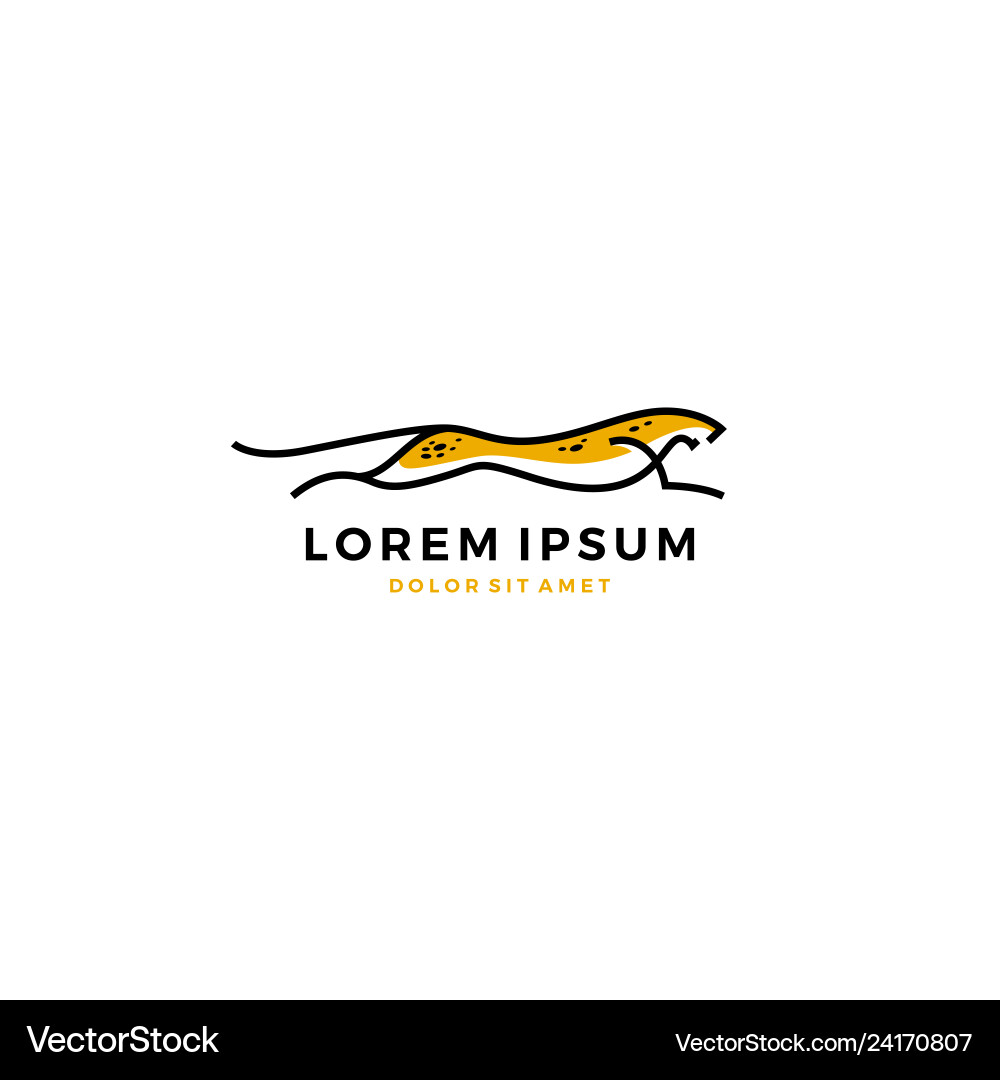 Panther Silhouette Logo Vector Image
