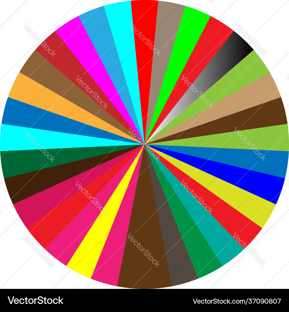 Segmented circle pie graph chart infographics Segmented circle pie graph chart infographics Vector Image
