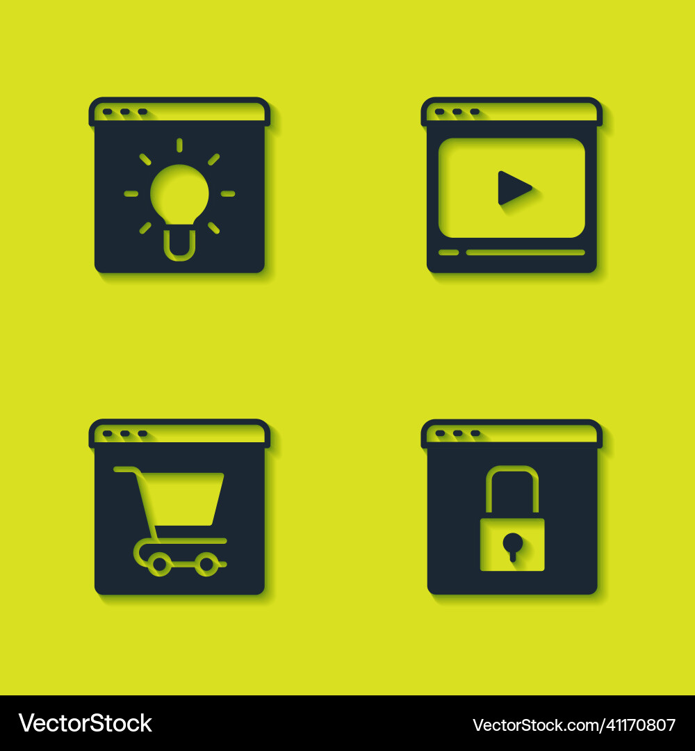 Set browser window secure your site with https Vector Image