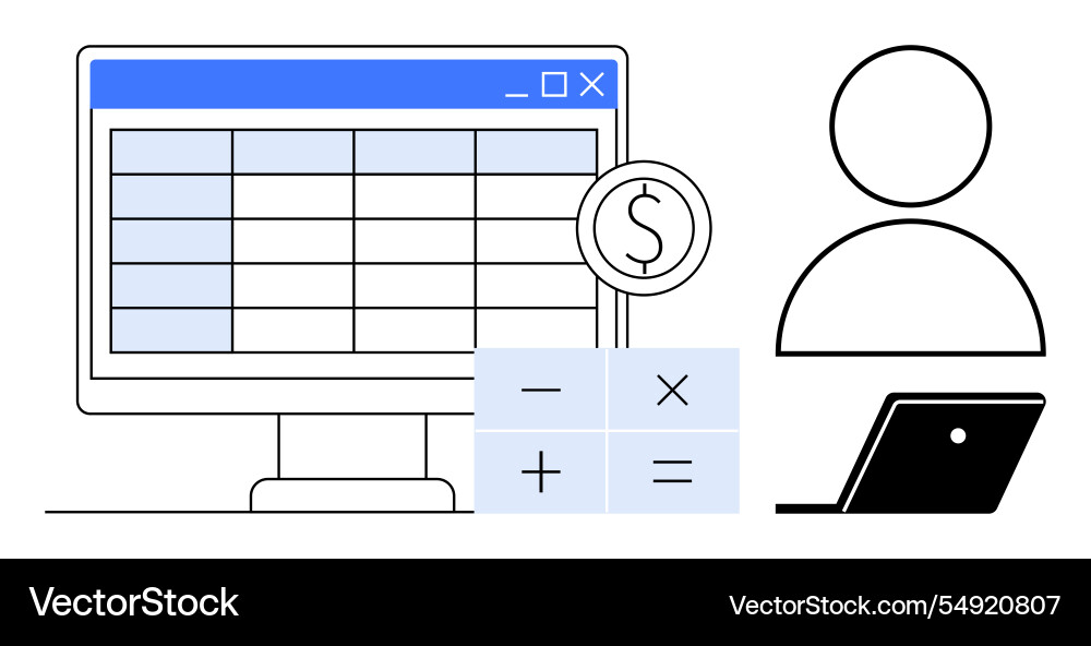 Visualizing financial data analysis Visualizing financial data analysis vector image