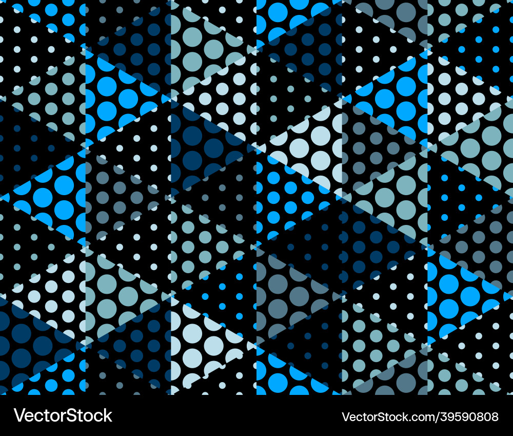 3d dotted cubes seamless pattern background dots 3d dotted cubes seamless pattern background dots vector image