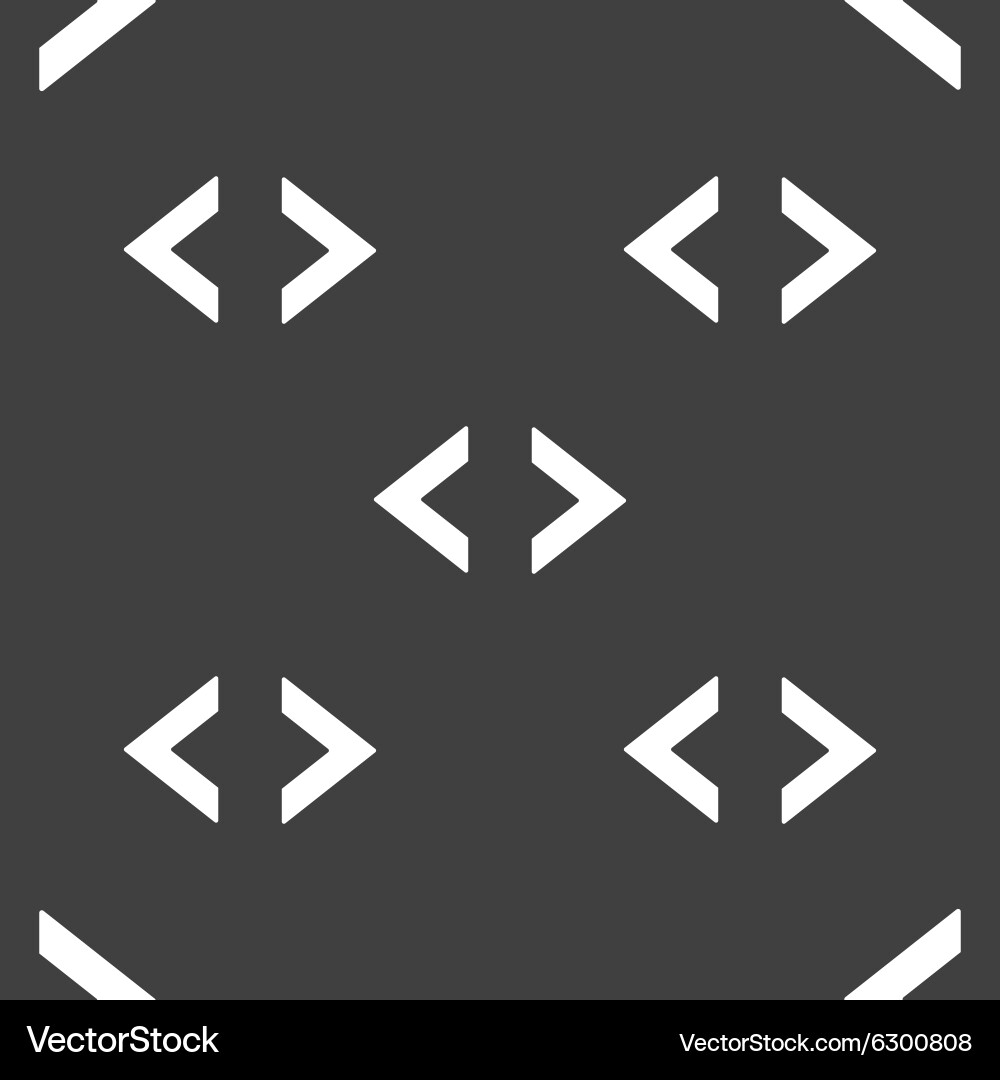 Code sign icon programmer symbol seamless pattern Vector Image