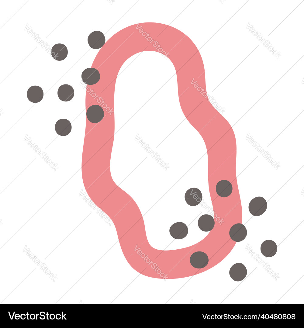 Isolated element abstract frame vector image