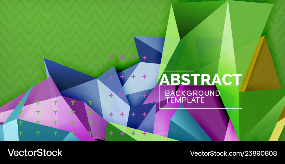 Low poly design 3d triangular shape background Vector Image