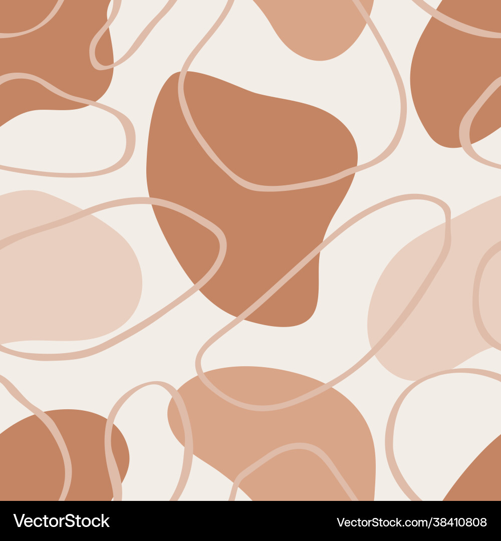 Organic shapes seamless pattern with lines Organic shapes seamless pattern with lines vector image