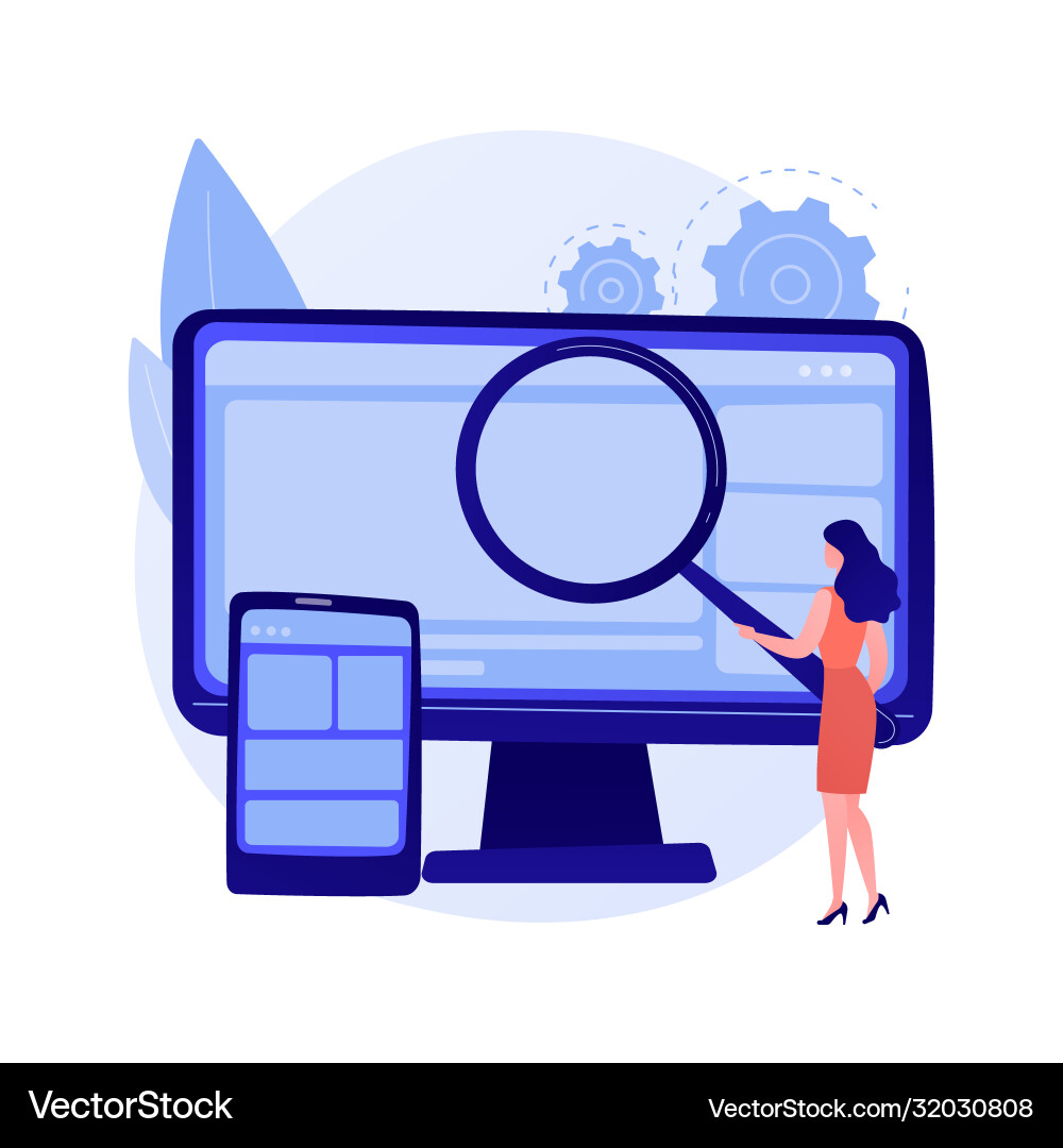 Web design concept metaphor Web design concept metaphor vector image