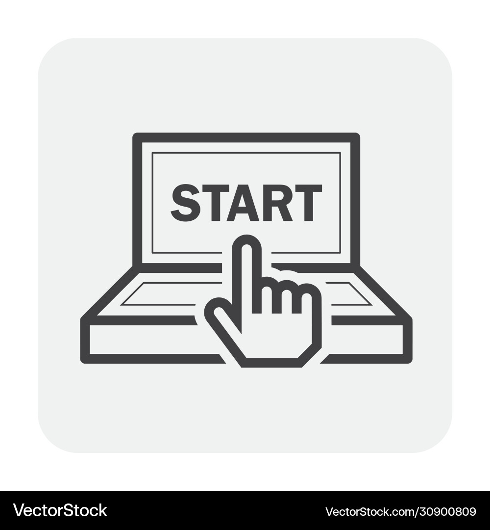 Computer control icon Computer control icon vector image