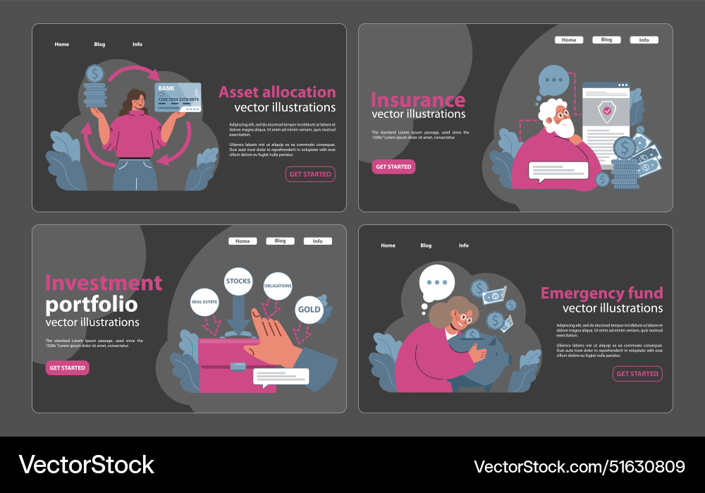 Financial independence fire concept web banner Financial independence fire concept web banner vector image