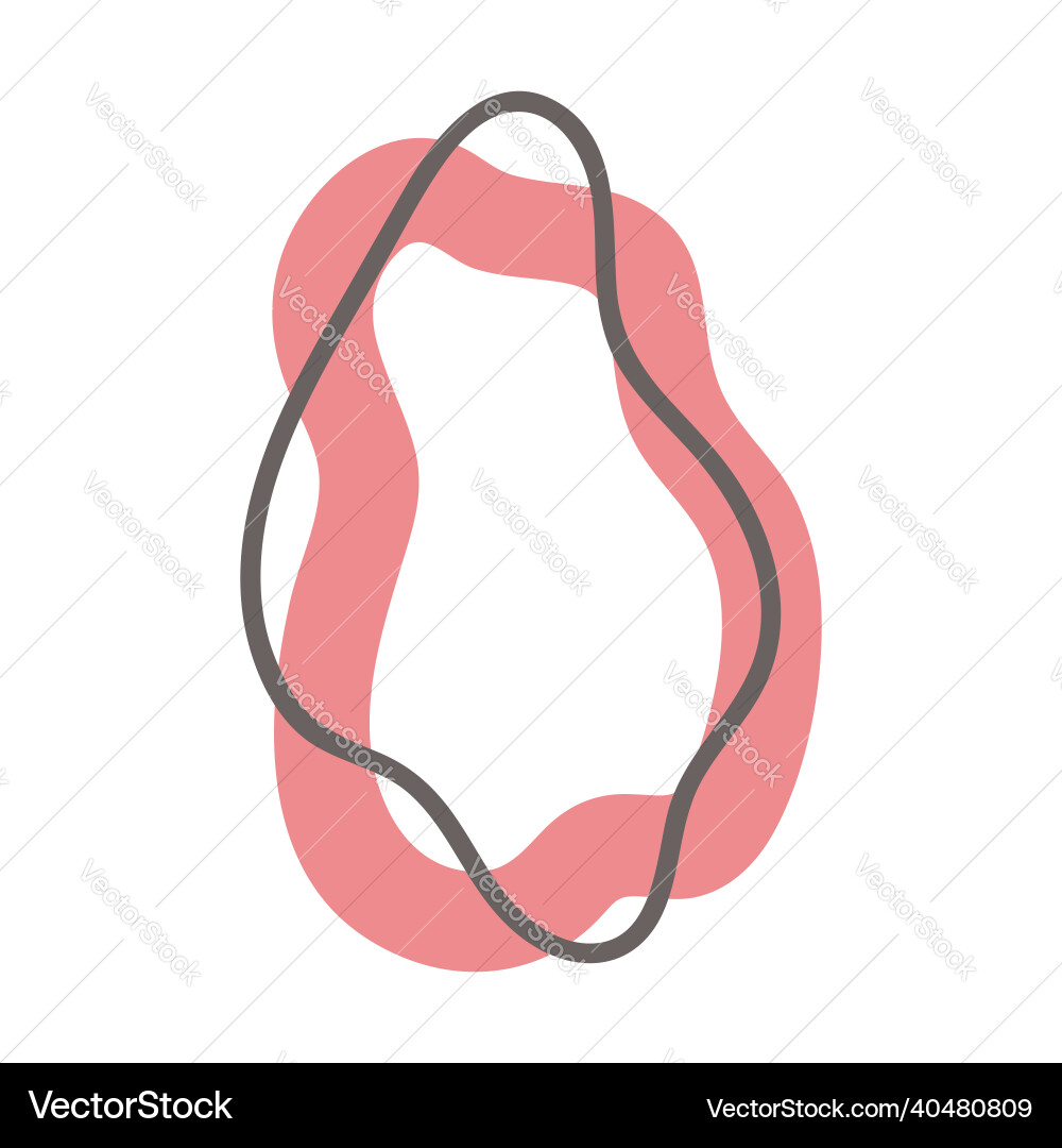 Isolated element abstract frame vector image