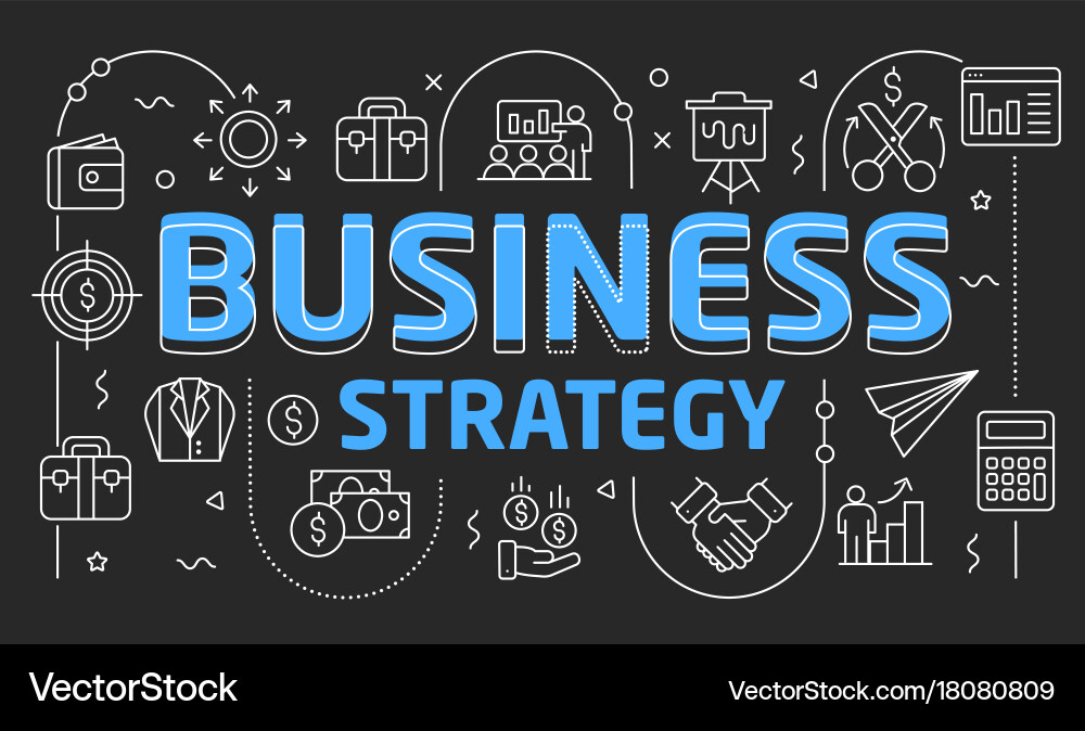 Linear slide for the presentation vector image
