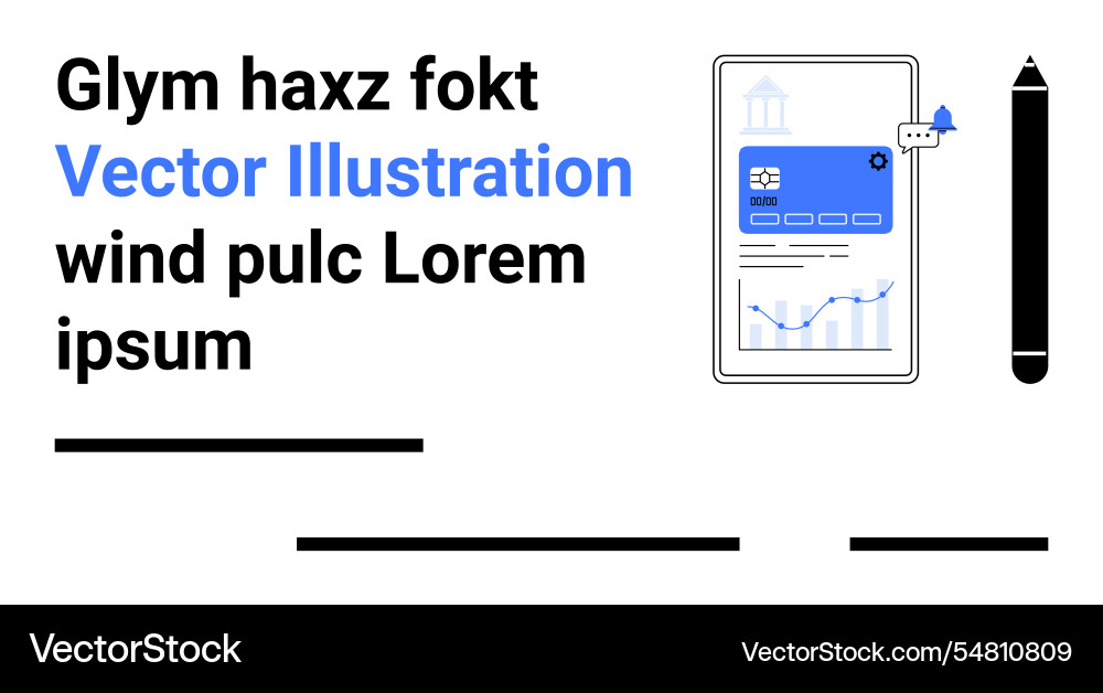 Modern mobile interface with analytics display Modern mobile interface with analytics display Vector Image
