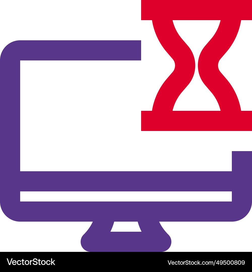 Process of accessing file on a desktop vector image