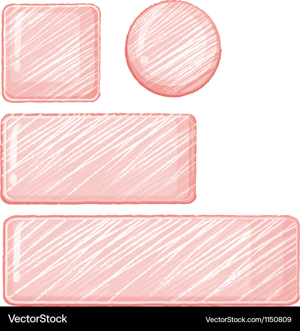 Shapes and buttons Vector Image