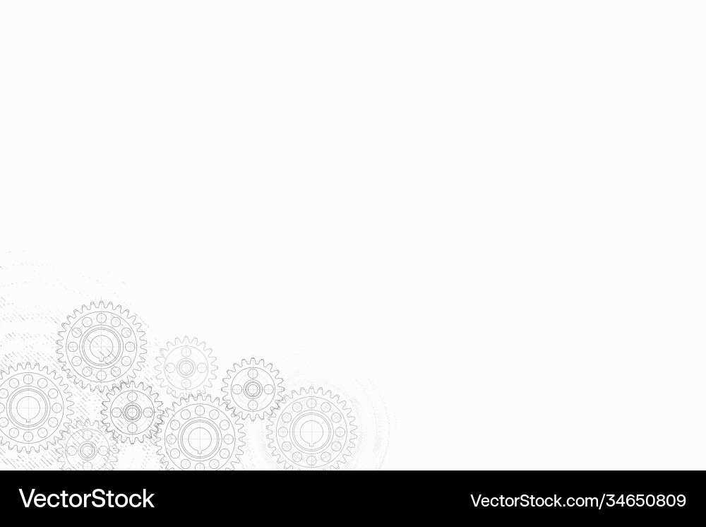 Technical background abstract parts engine Technical background abstract parts engine vector image