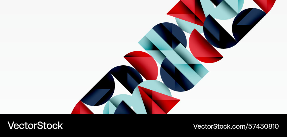 Abstract geometric shapes form word python red Vector Image