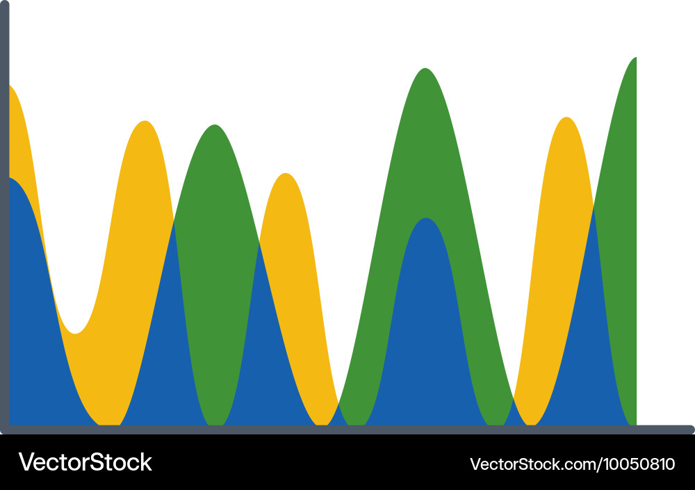 Business data graph analytics Vector Image