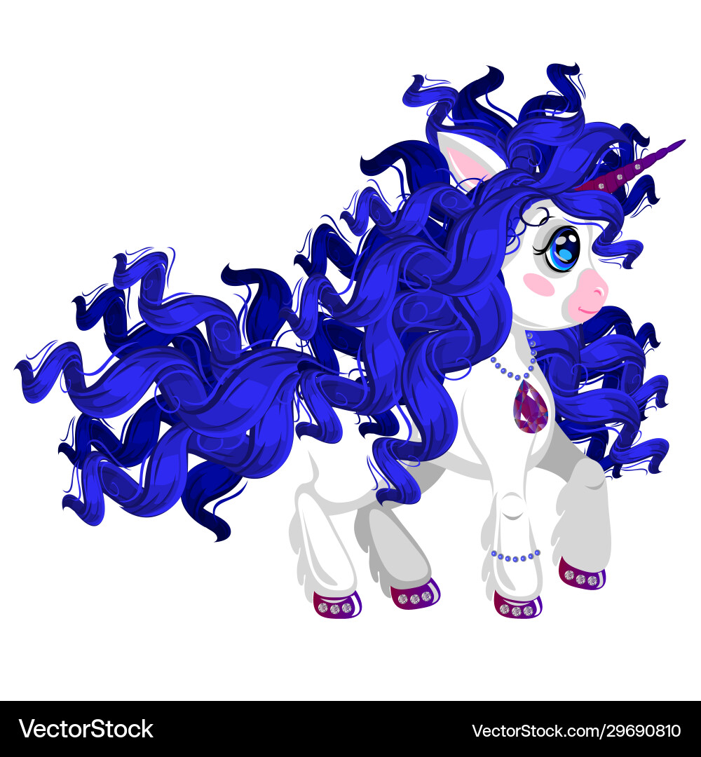 Einhorn Pony niedlich Cartoon Stil Schmuck Einhorn Pony niedlich Cartoon Stil Schmuck vektorbild