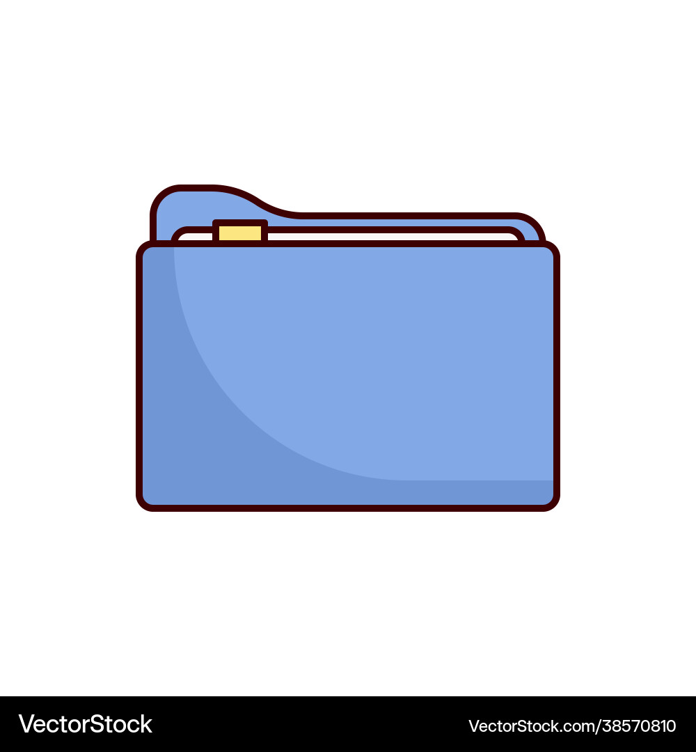 Folder icon data vector image