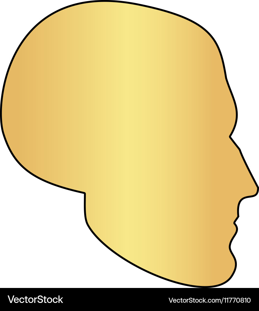 Head computer symbol Vector Image