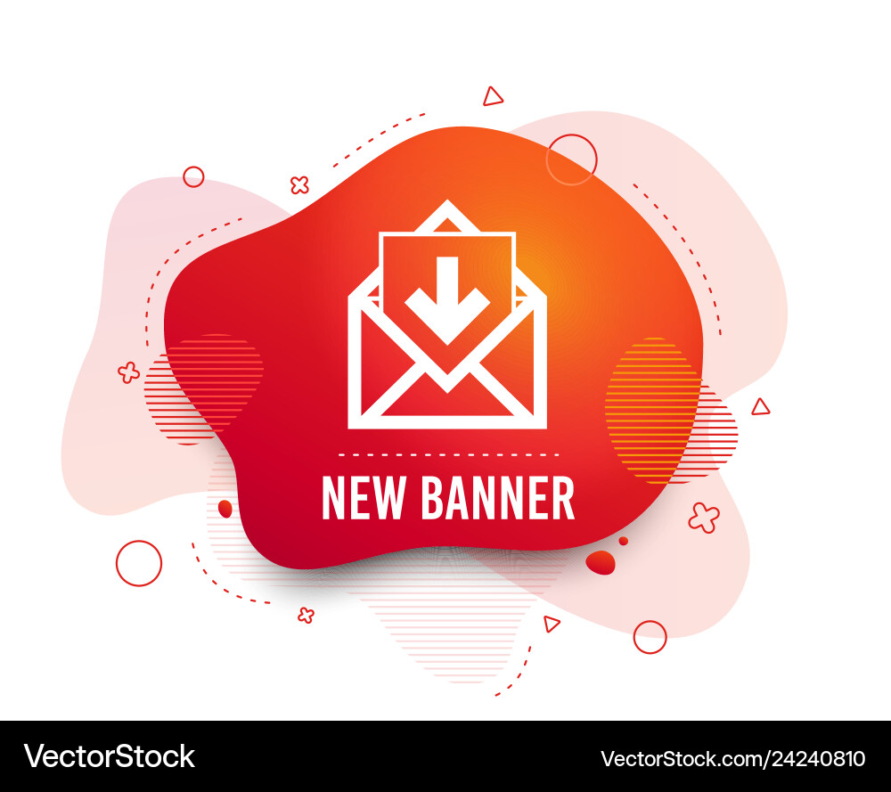 Mail icon envelope symbol inbox message sign vector image